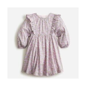 J. CREW Girl's Long Sleeve Ruffle Shoulder Shimmery Dress Size 12